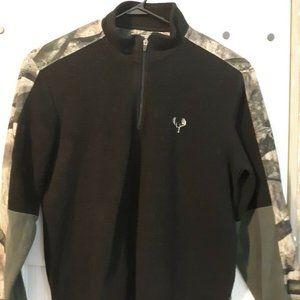 Mens Pullover Camo Fleece pullover Legnd Deer Gear